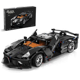 1:14 Bugatti Night V12 Sports Car Building Sets, Collectable Model for Boys Men Teens (1056 Pcs) - BAV BRICK